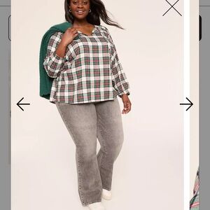 Metallic-Shimmer Bracelet-Sleeve Split-Neck Top